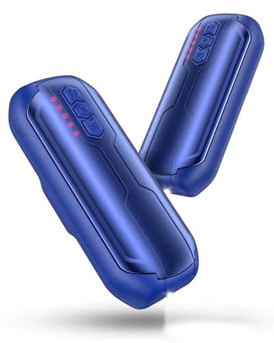 Vexolta Rechargeable Hand Warmers 2 Pack - 6000mAh AI Handwarmers with Flashlight & 5 Level, 20Hrs Long Lasting, 2 in 1 Portable Electric Heater, Gift for Valentine's Day/Golf/Camping/Hunting - Image 1