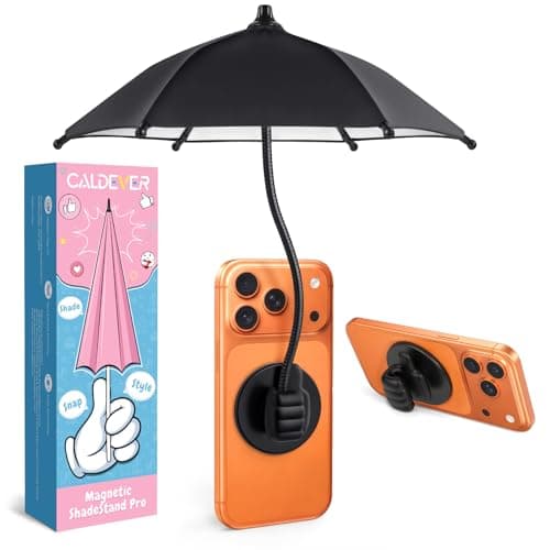 Phone Umbrella for Sun Shade: Magnetic Thumbs Up Cell Phone Umbrella Sun Shade UPF 45+ Anti-Glare Screen Protector for Beach Car Outdoor Travel Pool Easter Basket Stuffers for Women Men Teens Boy Girl - Image 1