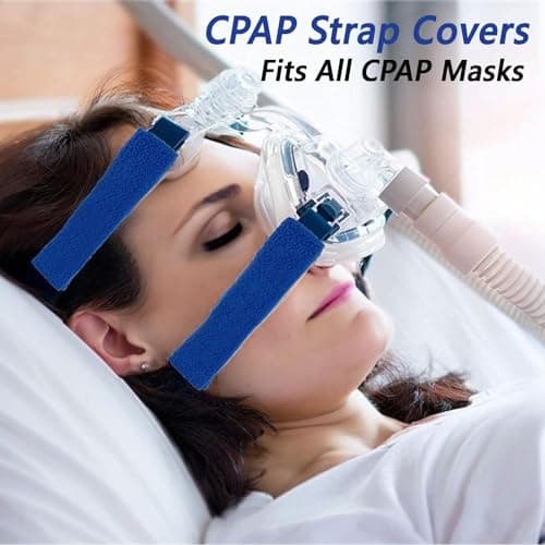 4-Pack CPAP Strap Covers - Breathable CPAP Pads for Most CPAP Headgear Straps Can Reduce the Tracks on the Face by CPAP Strap Cushions Pads Made of Soft Fabric - Thumbnail 3