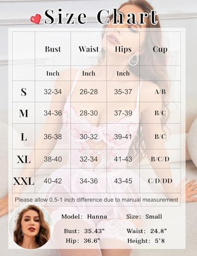 Tidouk Lingerie Sets for Women Sexy Lace Teddy Lingerie Push up Bra Garter Lingerie Set with Mesh Mini Skirt(Pink,X-Large) - Thumbnail 6