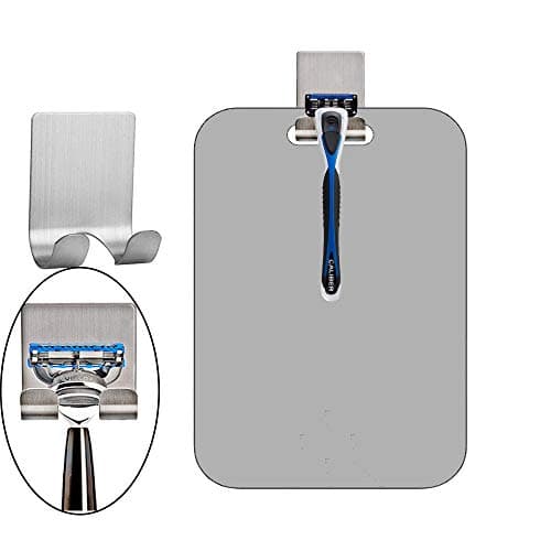 APHUIME Fogless Shower Mirror (11inX7.48in), Anti-Fog Frameless Wall Hanging Makeup & Shaving Bathroom Accessory (Large, Shaver Hook) - Thumbnail 5