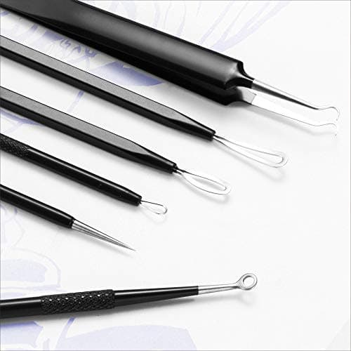 Blackhead Remover Pimple Popper Tool Kit - (6 Piece Kit) - Professional Stainless Pimples Comedone Extractor Removal Tool - Thumbnail 6