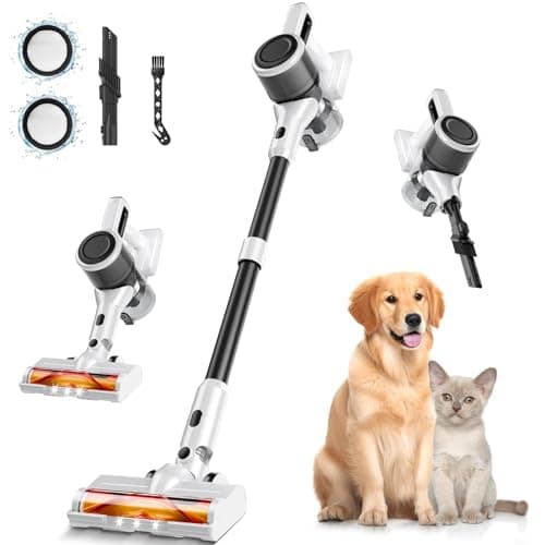 BSNAW Cordless Vacuum Cleaner, 8-in-1 Lightweight Stick Vacuum 45Min Runtime, Anti-Tangle Vacuum with Rechargeable Battery for Hardwood Floors, Carpet, Pet Hair, Under Furniture Cleaning, N5 - Image 1