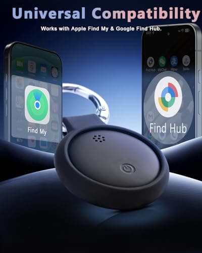 Dual System Bluetooth Tracker for iOS and Android: Smart Tag 4 Pack - Compatible with Apple Find My (iOS) & Google's Find Hub(Android) for Keys, Luggage, Wallet, Vehicles - Long Range Item Locator - Thumbnail 2