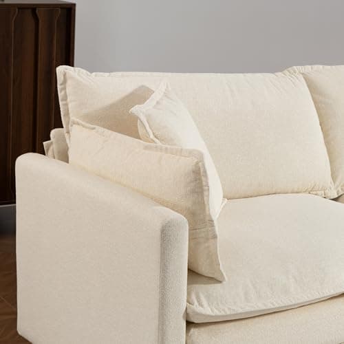 Fachmaih Sectional Loveseat Cloud Couch Modular Sofa Deep Seat Couches 78" Modern Cloud Couch with Pillow for Living Room, Bedroom and Apartment - Thumbnail 3