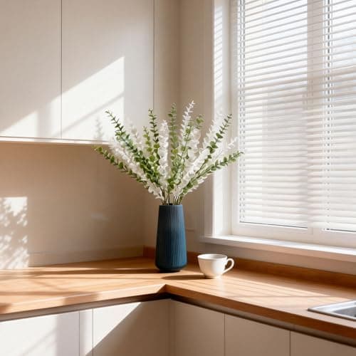 Acfruits 23.6'' Artificial Eucalyptus Stems Decor 12 Pcs Lifelike Eucalyptus Leaves Fake Greenery Branches for Wedding Centerpiece Flower Floral Arrangement - Thumbnail 6