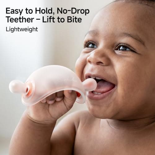 Garkoko Baby Teething Toys for Teething Relief, Silicone No-Drop Baby Teether Toys for 3-6 & 6-18 Months, BPA-Free Infant Chew Toy - Thumbnail 3