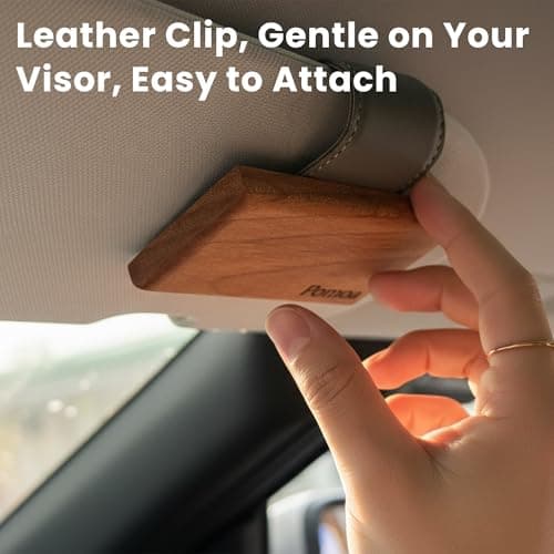 POMOA Alder Wood Car Freshener 2-Pack, Sun Visor Clips Included - Thumbnail 2