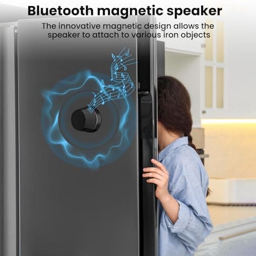 GOKINDOR Birthday Gifts for Men Who Have Everything Bluetooth Speakers Phone Stand, Portable Gadgets for Men Gifts Dad Gift Prensent (Black) - Thumbnail 4