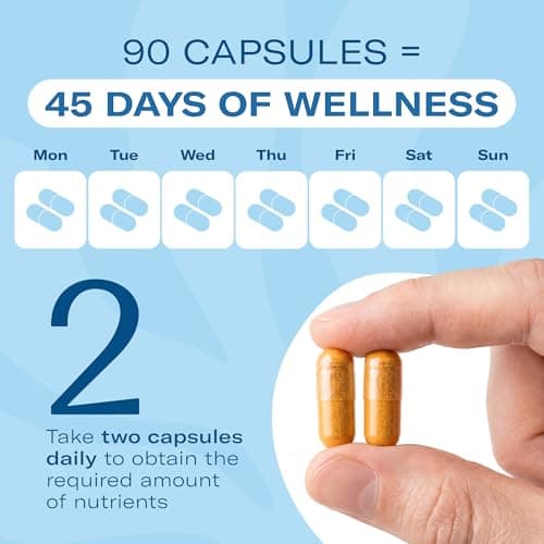 TrueSeaMoss Sea Moss Capsules – Immune Support – Sea Moss, Vitamin C, D3, Elderberry, Zinc, Turmeric, Astragalus – 90 Capsules (45 Servings) - Thumbnail 5