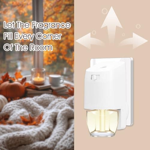 Plug In Refills Air Freshener, Spruce, Caramel, Espresso, Raspberry Cinnamon, for Home and Bathroom 7.92 Fl Oz, 12 Count, Compatible with Air Wick & Glade Not Include Glade Plus - Thumbnail 6