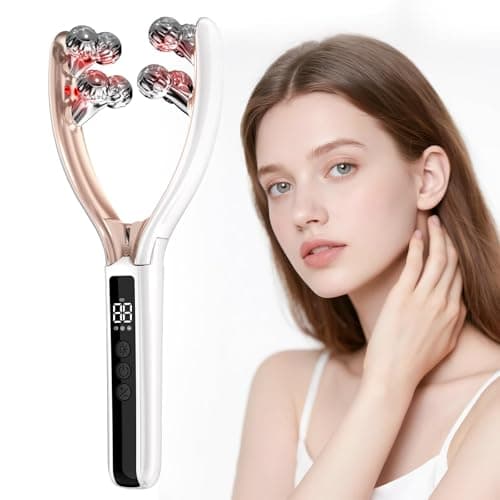 Doge&Vollar Facial Massager Face and Neck | Shaper & Slimmer for Women | Korean Skin Care | Lymphatic Contour Face Brush Face Roller Lymphatic Drainage | Rechargeable for Home & Travel Use - Image 1
