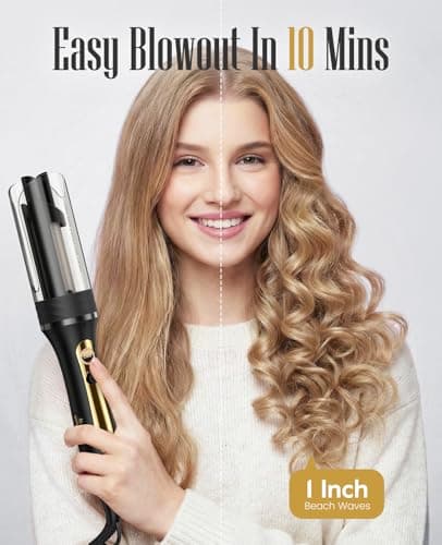 ZAVAREA Automatic Rotating Curling Iron for Long Hair - Thumbnail 2