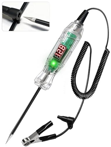 Automotive Test Light, 3-70V Digital LED Voltage Tester, Auto Circuit Tester with Voltmeter, Dual Polarity Indicator and Stainless, Bidirectional Electrical Voltage Test Pen for Car/Truck/SUV Checker - Image 1