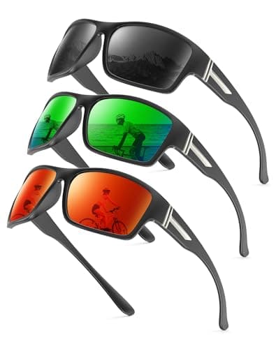 KALIYADI Polarized-Sunglasses Men Sports Sun-Glasses: Men Polarized Sunglasses Women UV400 Protection for Fishing Golf - Image 1