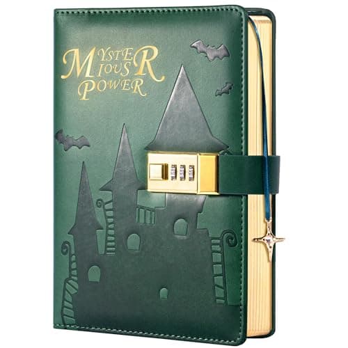 CAGIE Diary with Lock - 288 Pages Lockable Diary for Boys 100gsm Ink-Proof Paper A5 Waterproof Hardcover Lock Journal for Girls and Boys Gifts - Image 1