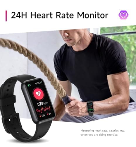 USMECBL Fitness Trackers,Blood Oxygen Heart Rate Sleep Monitor,Smart Band 24/7 Health Monitoring,Calorie Pedometer Steps Counter Activity watchs/Notifications for iOS/Android - Thumbnail 3