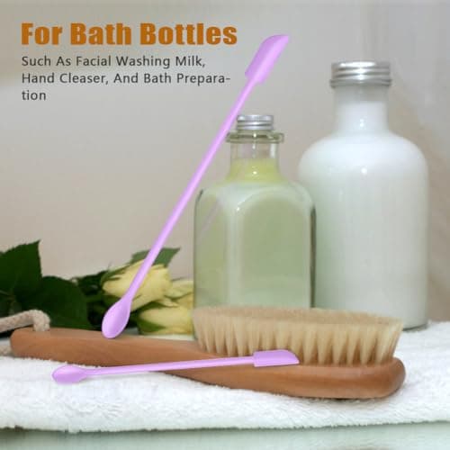 barsone Silicone Spatula Set 6Pcs, Mini Jar Scraper for Makeup & Food - Thumbnail 4