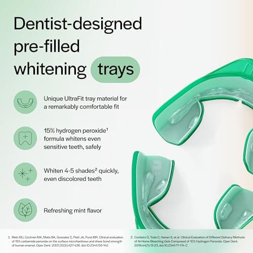 Opalescence GO 15 Whitening Bundle - (7 Treatments) Hydrogen Peroxide Prefilled Teeth Whitening Trays and Travel Original Whitening Toothpaste 1 Oz - Mint Flavor - Includes Toothbrush 6238-1T - Thumbnail 2
