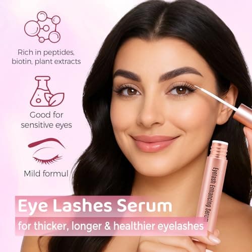 MythosFlow Eyelash Growth Serum – Lash Serum with Peptides & Biotin & Plant Extracts, Nourishing Lash & Brow Enhancing Growth for Longer, Fuller, Stronger - 5 Month Supply (5ML) - Thumbnail 2