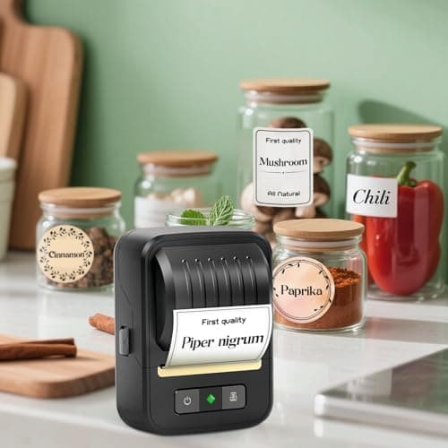 Anycash Label Maker Machine with Tape, 2 Inch Portable Bluetooth Label Makers, N20 Wireless Thermal Label Printer for Small Business, Office, Home, School, Barcode Address Logo Labeler for Phone - Thumbnail 3