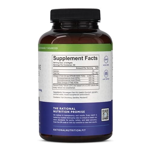 EPAX® Norwegian Omega-3 Fish Oil - 1000mg EPA & DHA, rTG Form for Superior Absorption, IFOS Certified, No Fishy Burps, Third-Party Tested, Heart Brain & Joint Support - 120 Softgels - Thumbnail 2