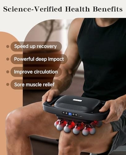 Jogfit 20 Head Massage Gun Set, Deep Tissue Muscle Massager with 3 Modes & 30 Intensities,Quiet Multi Head Massage Gun for Back/Hips/Legs/Shoulders/Foot Body Muscle Pain Relief - Thumbnail 3