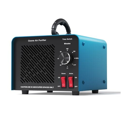 120,000mg/h 0zone Generator High Capacity Ozone Machine & 1 Billion Negative Ion Air Purifier for Home, Car, Pet Odor Removal, O3 Odor Eliminator up to 2,500 Sq. Ft.(Blue) - Image 1