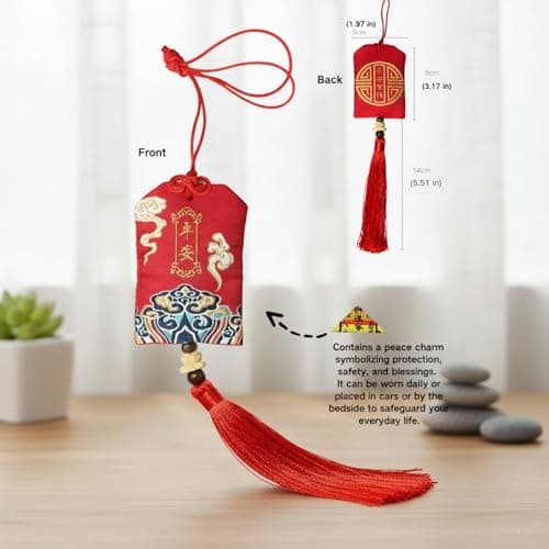 2026 Feng Shui Blessing Kit - Tai Sui Protection & Wealth Manifestation Set with 2 Silk Amulets, Taoist Talismans, Gold Sticker & Luxury Box - Spiritual Good Luck Gift - Thumbnail 5