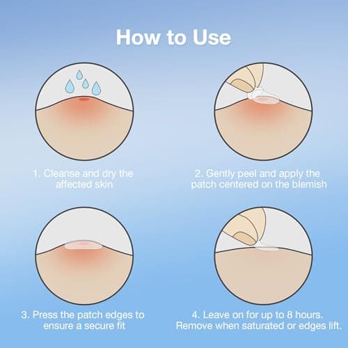 arvyne Invisible Daytime Pimple Patch–Ultra-Thin 0.2 mm Matte Hydrocolloid Acne Patch for Face, Makeup-Friendly with Waterproof Film, Clean-Care Complex, Patented Easy-Peel Design, 36 Count (Daytime) - Thumbnail 6