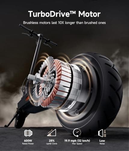 NAVEE ST3 Pro Electric Scooter, e-Scooter-for-Adults, Fast 25 20 mph Off Road, 1000w 800w 500w Motor with Suspension, Long Range 45 40 30 Miles, 10 inch Tires, Adult Kick Scooters for Commuter Teens - Thumbnail 6