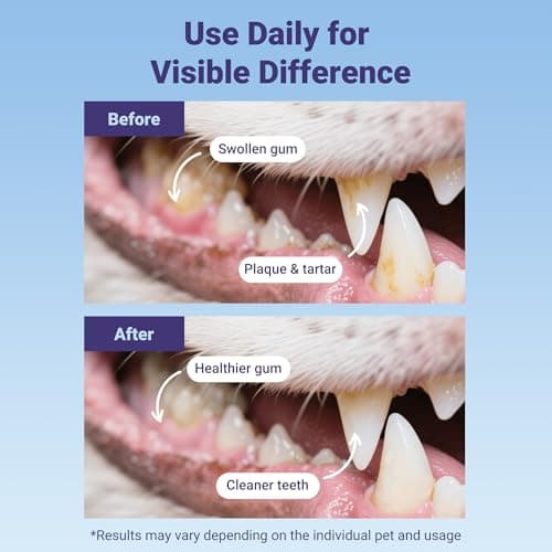 UZENEY Pet Teeth Cleaning Wipes for Dogs&Cats, 60 pcs Dental Finger Wipes, Larger Sized, Plant Extract Ingredients Refresh Breath & Control Plaque & Protect Gum, Dog Tooth Brushing Kit, Unscented - Thumbnail 3