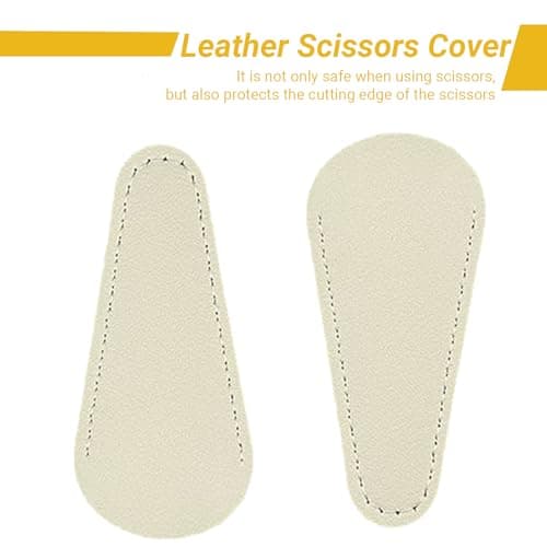 2PCS Gold Vintage Stork Embroidery Scissors, Premium Stainless Steel Sharp Bird Sewing Shears with 2 Leather Covers - Thumbnail 2