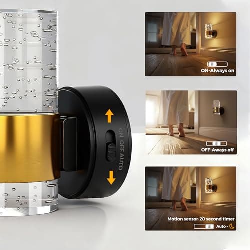L LOHAS LED Motion Sensor Night Light, Wireless Rechargeable Wall Mounted Nightlight,Motion-Activated Acrylic Night Lights,3000K Dimmable for Bathroom Hallway - Thumbnail 2