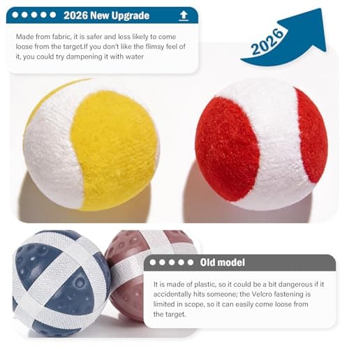 Best Pool Toys for Kids Teen Adult, Inflatable Dart Board Toss Pool Games with 10 Sticky Balls, Swimming Pool Floats Toys for Yard, Beach, Indoor & Outdoor Play, Summer Party Birthday Gift Age 4-12 - Thumbnail 4