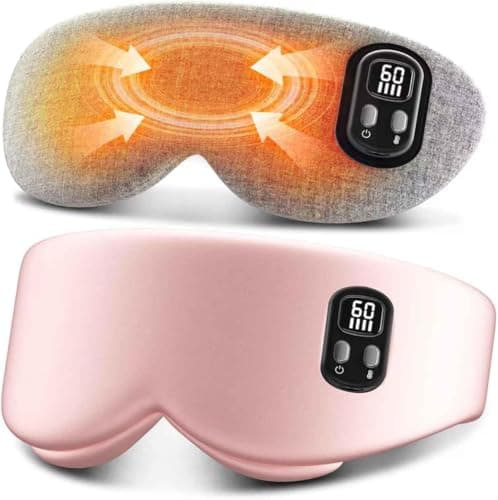 Anydance Heated Eye Mask - Cordless Eye Mask for Dry Eyes, FSA - HSA Eligible, Eye Relief, Improved Sleep, 4 Temperature, Washable Eye Heating Pad for Travel, Birthday Gifts for Mom - Rose Pink - Image 1