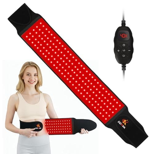 Red Light Therapy for Body,150 LEDs Infrared Light Therapy Wrap Belt for Waist,Upgraded 3 in 1 Led Beads,660nm Red Light &850nm Near Infrared Light Device for Back with Timer
