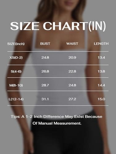 REORIA Women's Square Neck Tank Top Sleeveless Ribbed Basic Crop Tops Going Out Outfits White X-Small - Thumbnail 6