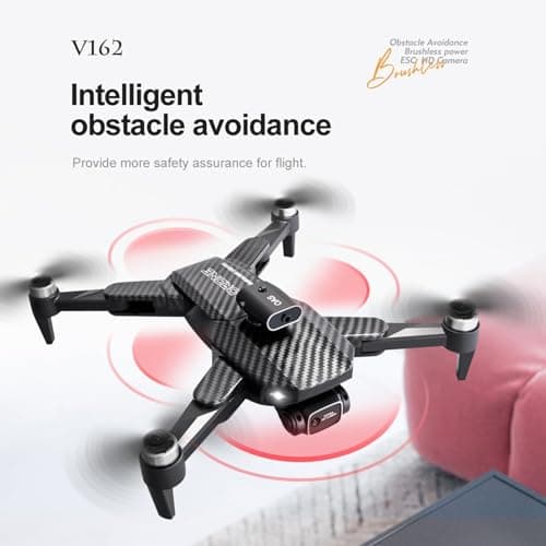 4K Dual-Camera Drone with GPS for Adults & Teens - Foldable RC Quadcopter with Auto Focus, 30 Mins Flight Time, Follow Me, Waypoint Flight, Headless Mode, 6-Axis Gyro, One-Key Emergency Stop - Black - Thumbnail 5