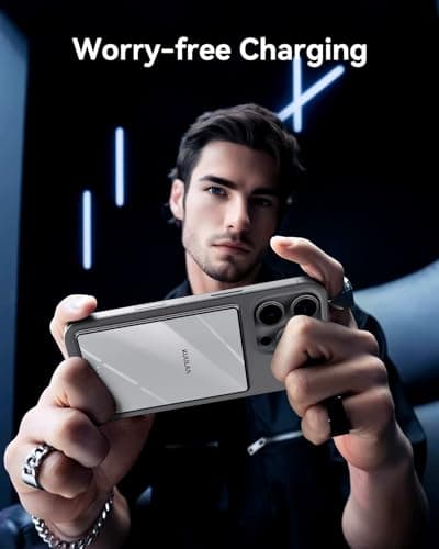 Kuulaa Power Bank Ultra Slim, 0.28 in MagSafe PowerBank 5000 mAh, PD20W Small Power Bank, Magnetic Wireless External Mobile Phone Batteries for iPhone 16 Pro/15/14/13/12 Series (White) - Thumbnail 5
