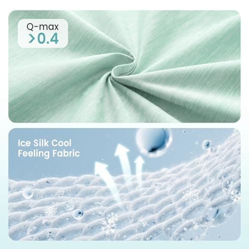 COZY KISS Cooling Mat/Pad/Blanket for Dogs & Cats Indoor — Fabric, Non-Gel, Non-Electric, Q-Max > 0.4 Leaf Shaped Pet Pad, Waterproof Summer Sleep Mat, 27x23 inch, Green - Thumbnail 2