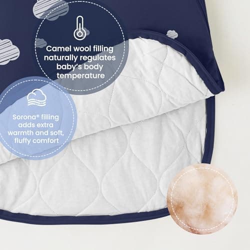 kaiya baby Unisex Sleeping Bag for Babies and Toddlers 3.5 Tog Sleep Sack 0-6 Months, Long Sleeve Sleep Sack, Wearable Blanket Baby, One Piece with Sleeves, Gifts for Toddler - Thumbnail 3