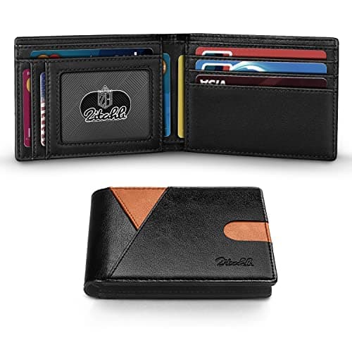 Zitahli Wallet for Men Slim 11 Credit Card Holder RFID Blocking Small Men's Wallet Bifold Minimalist Front Pocket With Mens Gifts Box - Image 1