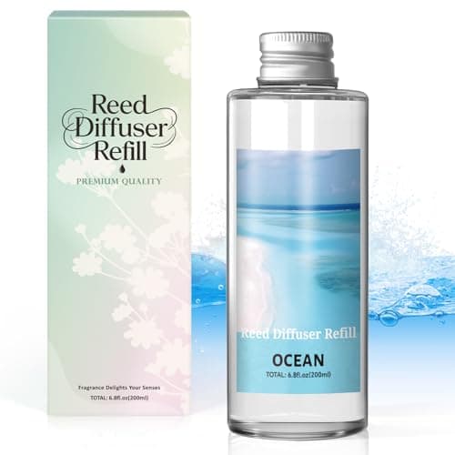 SCENTORINI Reed Diffuser Oil Refill, Ocean Diffuser Oil 6.76 Fl Oz, Natural Scented Essential Oil Refill Long Lasting Home Fragrance for Bathroom Room Spa Aromatherapy Hotel Decor - Image 1