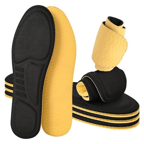 XINIFOOT 3 Pairs Anti Odour Shoe Insoles for Men and Women, Replacement Insoles for Work Boots Running Shoes, Cushion Shock Absorbing for Foot Pain Relief, Comfort Breathable Inner Soles - Image 1