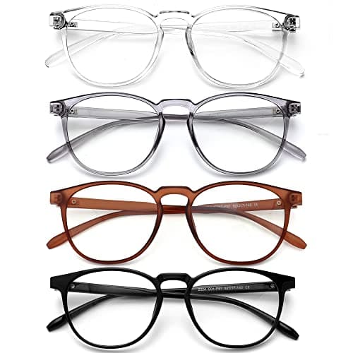 BOSSWIN Blue Light Blocking Glasses for Women/Men - 4-Pack Computer Reading/Gaming/TV/Phone Glasses, Anti-Glare - Image 1