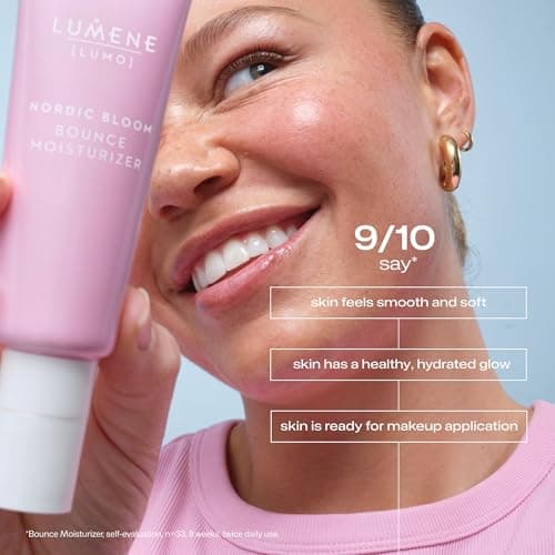 Lumene Nordic Bloom [LUMO] Bounce Moisturizer – Lightweight & Plumping with Vegan Collagen Peptides, Triple Hyaluronic Acid & Nordic Lingonberry, Fragrance-Free Cream-Gel for All Skin Types, 50 ml - Thumbnail 3