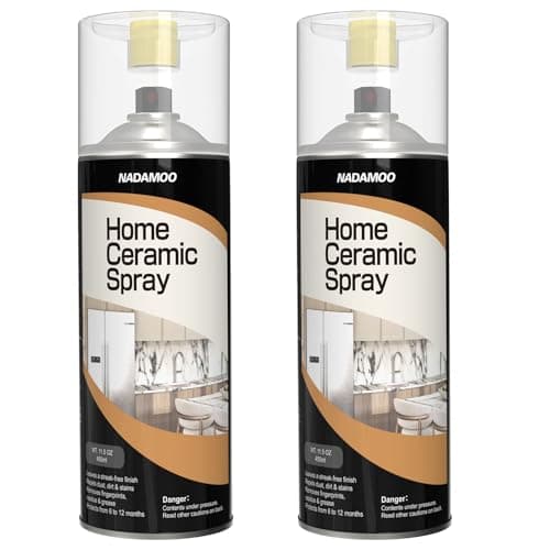 NADAMOO 2K Home Ceramic Coating Spray, 2-Parts Formula with Stronger Adhesion and Enhanced Wear Resistance, Seal & Protect Kitchen & Bath Surfaces, Repels Stains & Grime, Clear, 2 Cans - Image 1