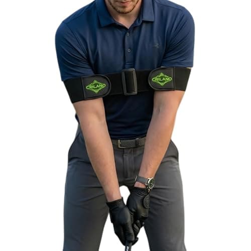 Crilano Golf Swing Trainer, Adjustable Training Belt for Men to Fix Chicken Wing Improve Swing Stability Assist for Beginner - Image 1