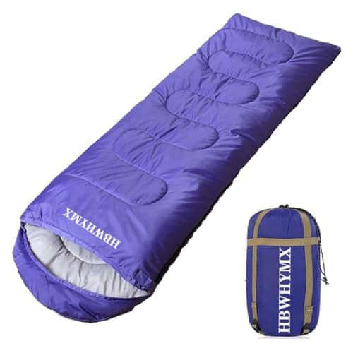 Purple Sleeping Bags for Adults Backpacking Lightweight Waterproof- Cold Weather Sleeping Bag for Warm Camping Hiking Outdoor Travel Hunting with Camping Sleeping Bag (Purple1, 86 x 31.5inches)